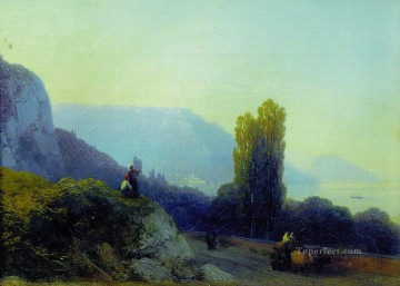  Aivazovsky Pintura al %c3%b3leo - De camino a Yalta 1860 Romántico Ivan Aivazovsky ruso